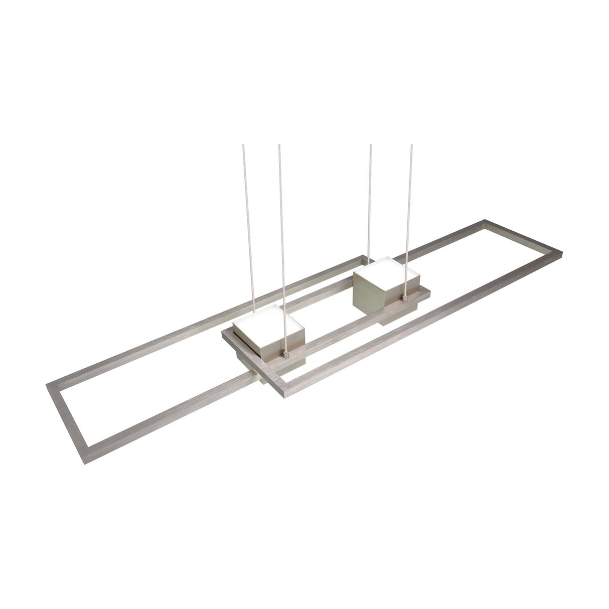 Albany 2 Light LED Up Down Chandelier – Satin Nickel