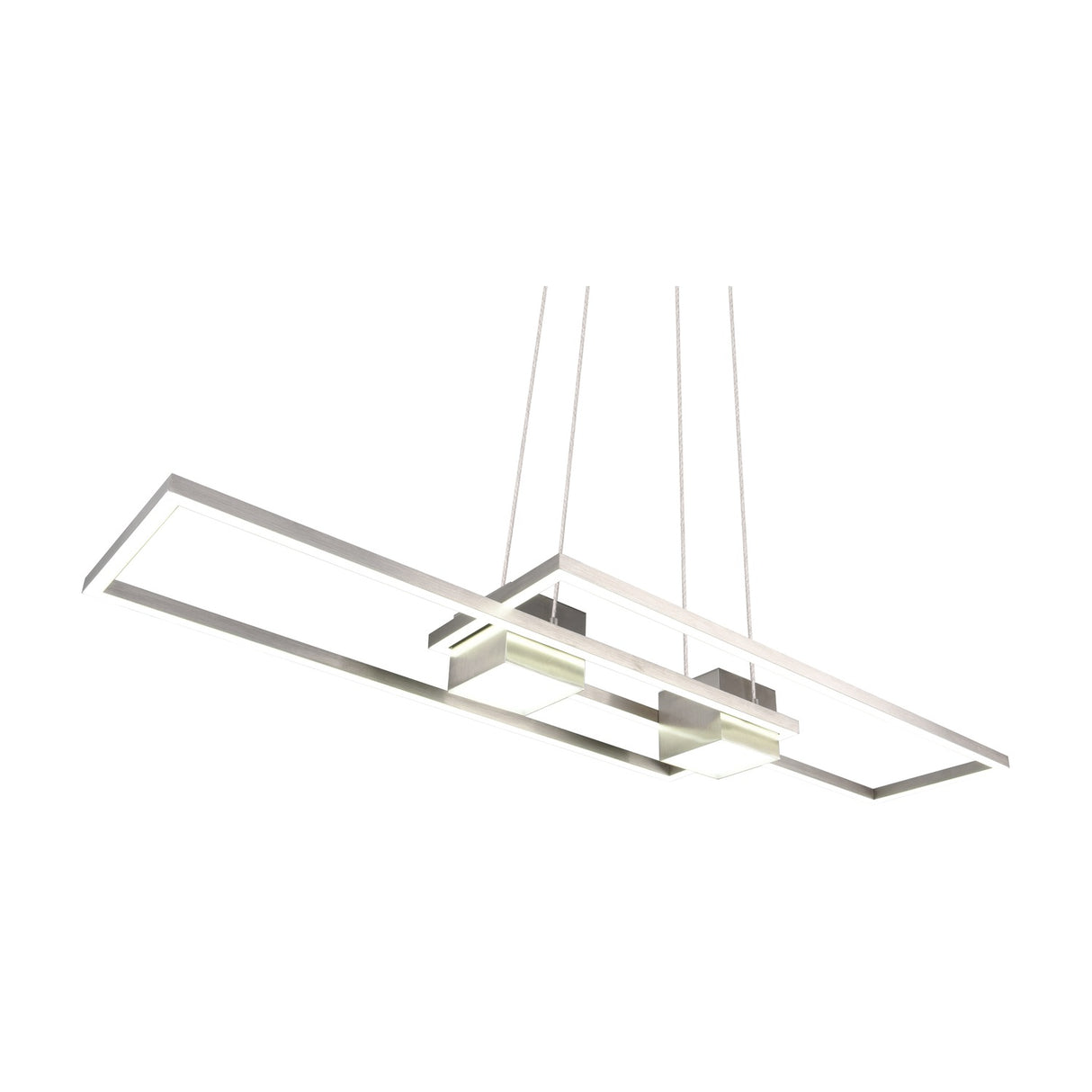 Albany 2 Light LED Up Down Chandelier – Satin Nickel