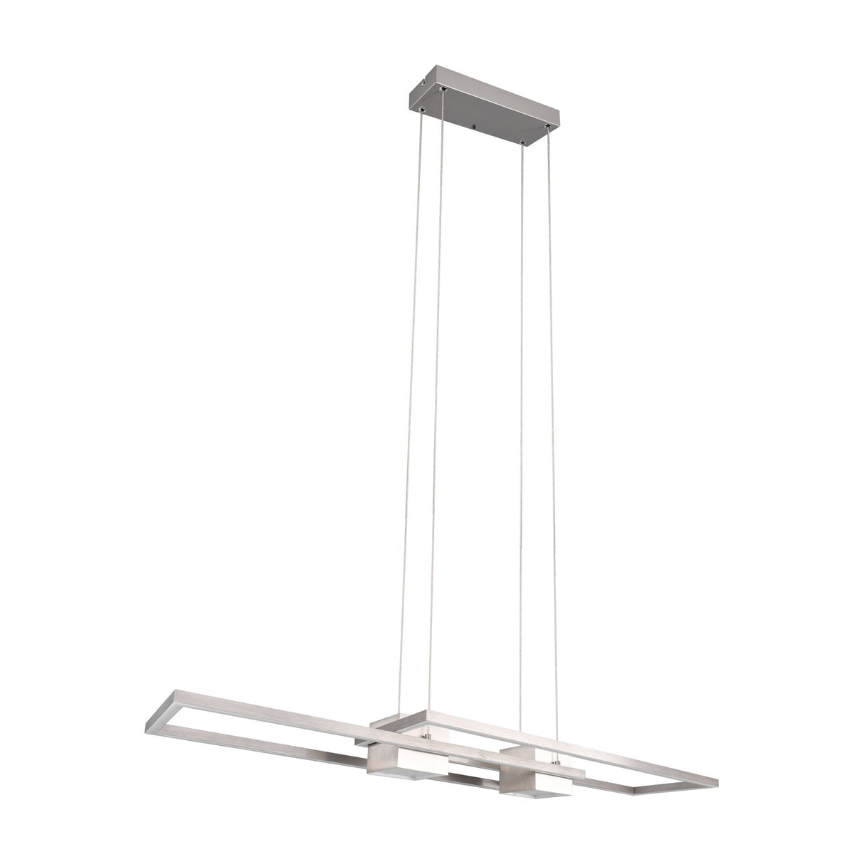 Albany 2 Light LED Up Down Chandelier – Satin Nickel