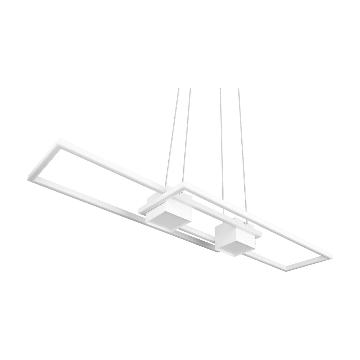 Albany 2 Light LED Up Down Chandelier – Matt White