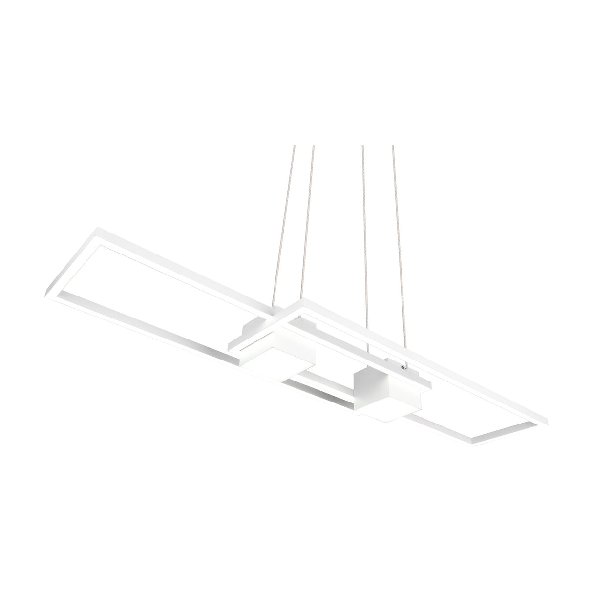 Albany 2 Light LED Up Down Chandelier – Matt White