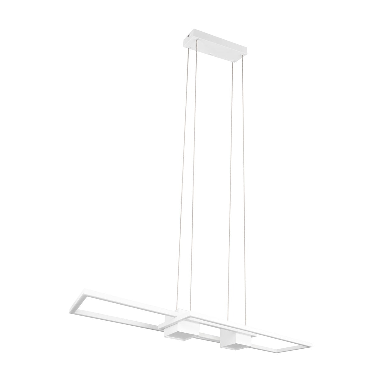 Albany 2 Light LED Up Down Chandelier – Matt White