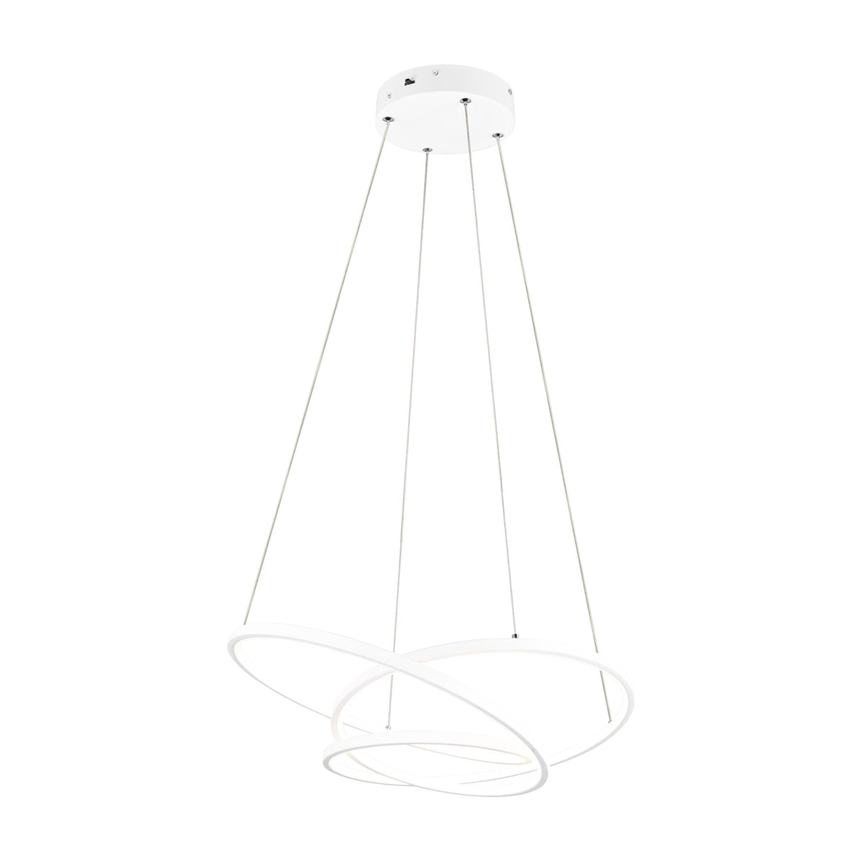 Darvin LED Ring 64cm Chandelier – Matt White