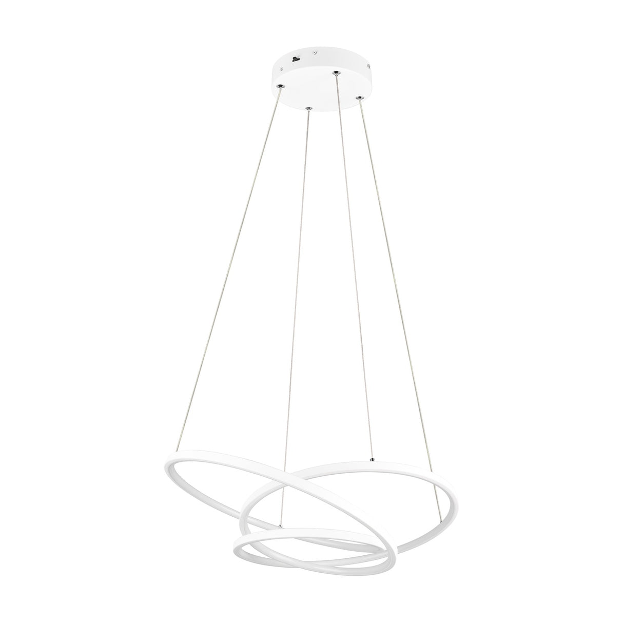 Darvin LED Ring 64cm Chandelier – Matt White