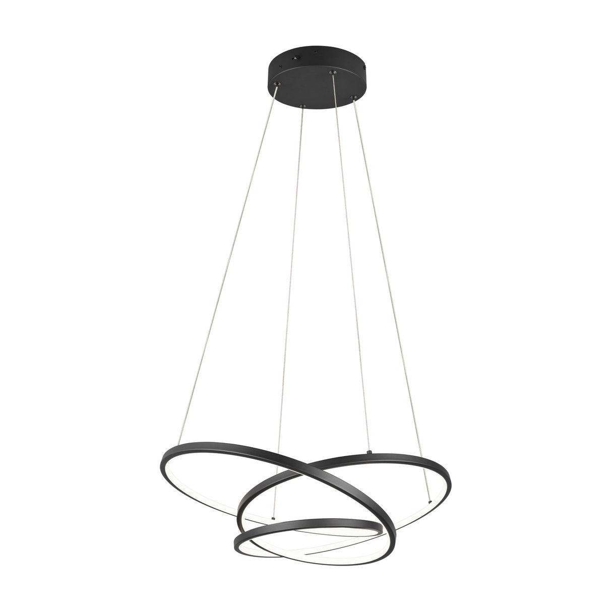 Darvin LED Ring 64cm Chandelier – Matt Black