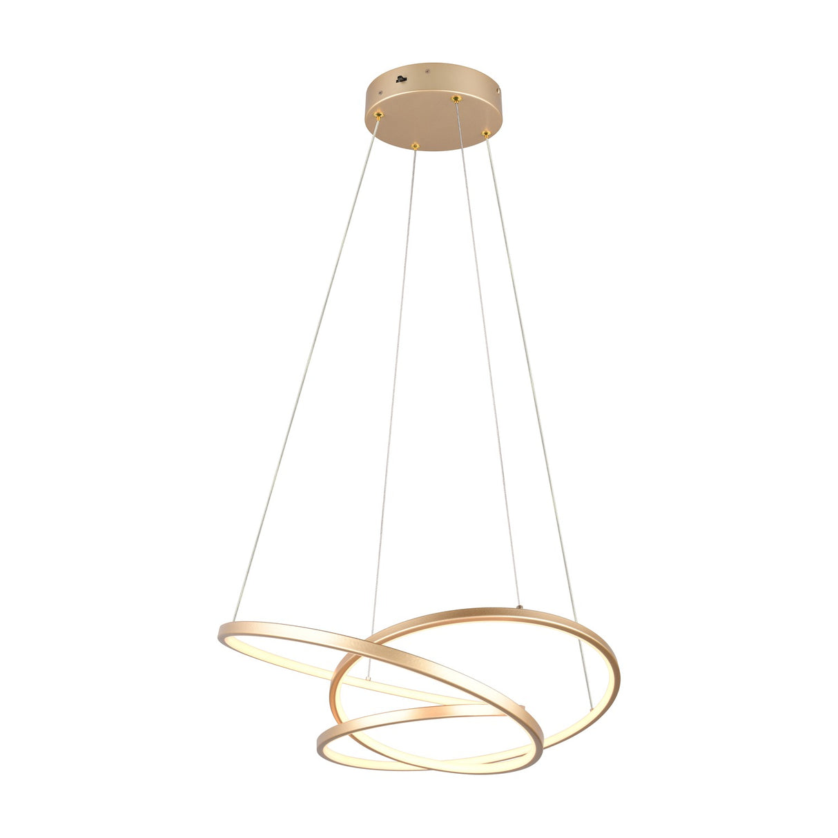 Darvin LED Ring Chandelier – Gold
