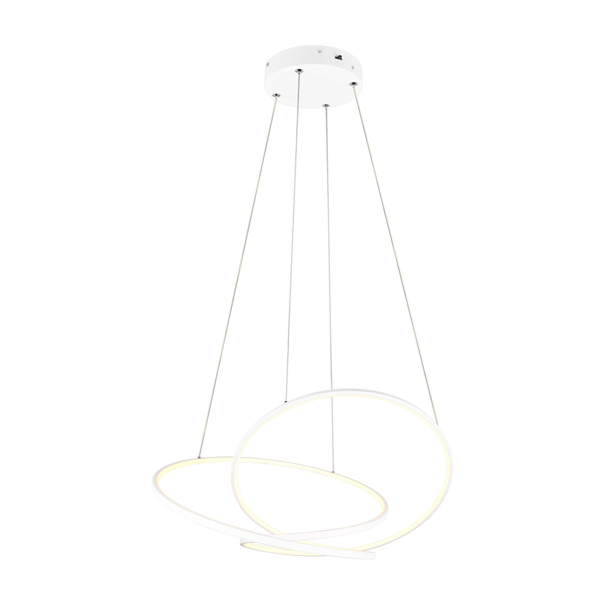 Darvin LED Ring 84cm Chandelier – Matt White