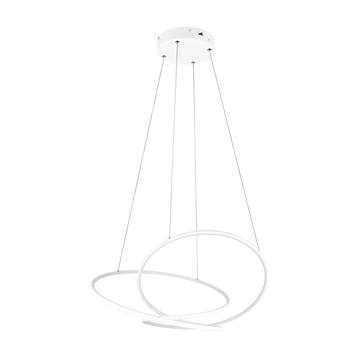 Darvin LED Ring 84cm Chandelier – Matt White
