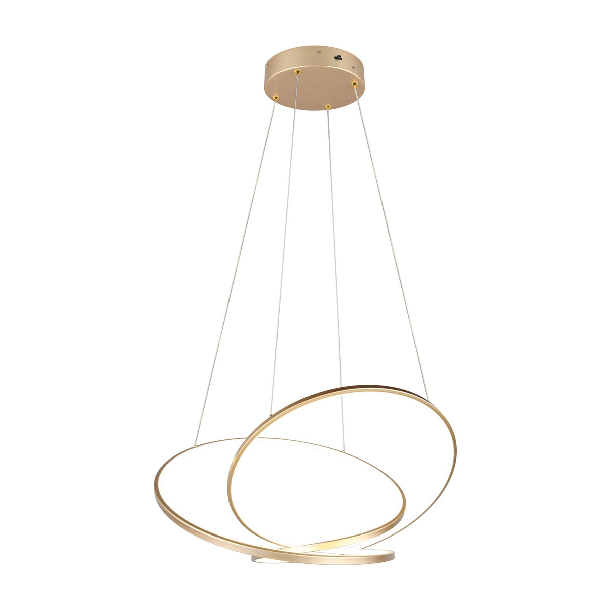 Darvin LED Spiral Chandelier – Gold