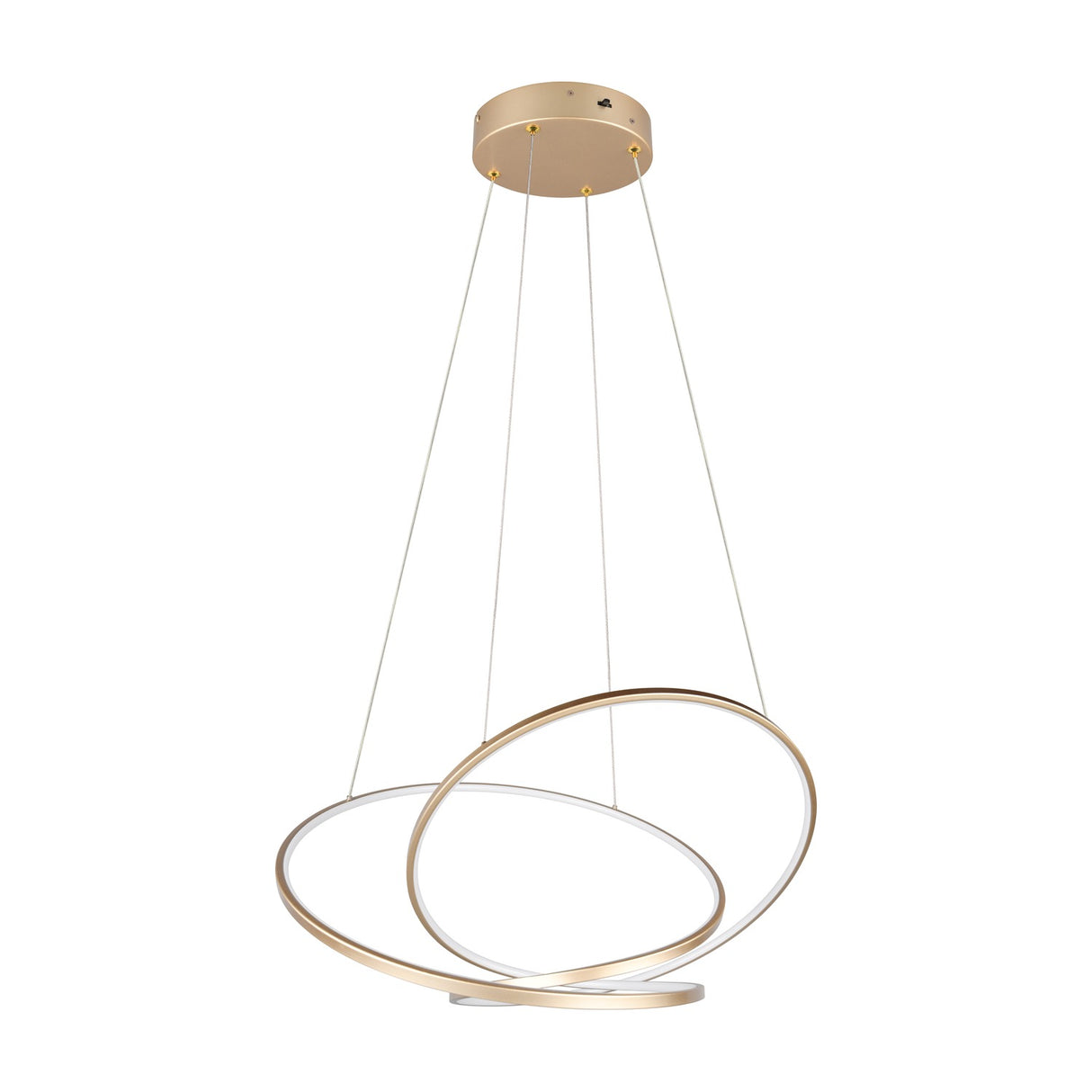 Darvin LED Spiral Chandelier – Gold