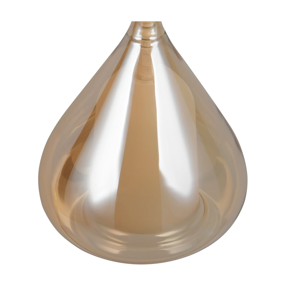 Aldea Glass Amber Pendant – Matt White