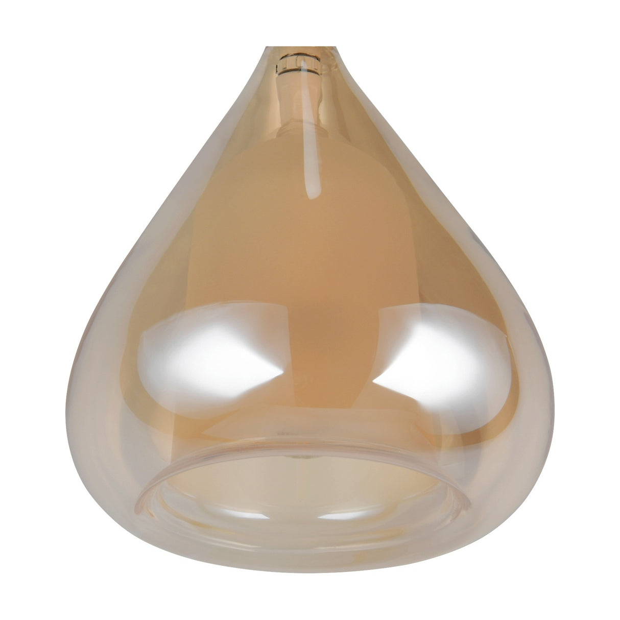 Aldea Glass Amber Pendant – Matt White