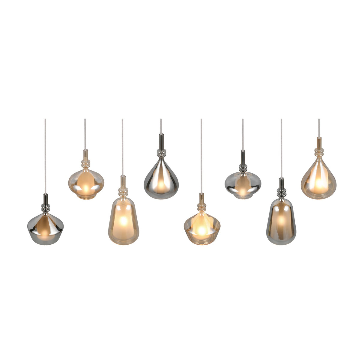 Aldea 8 Light Linear Chandelier – Matt White