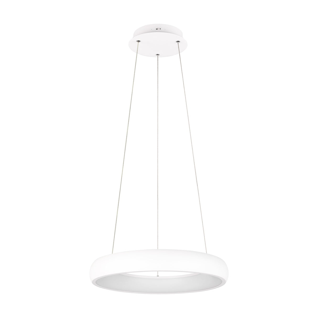 Cardona LED Ring 46cm Chandelier – Matt White