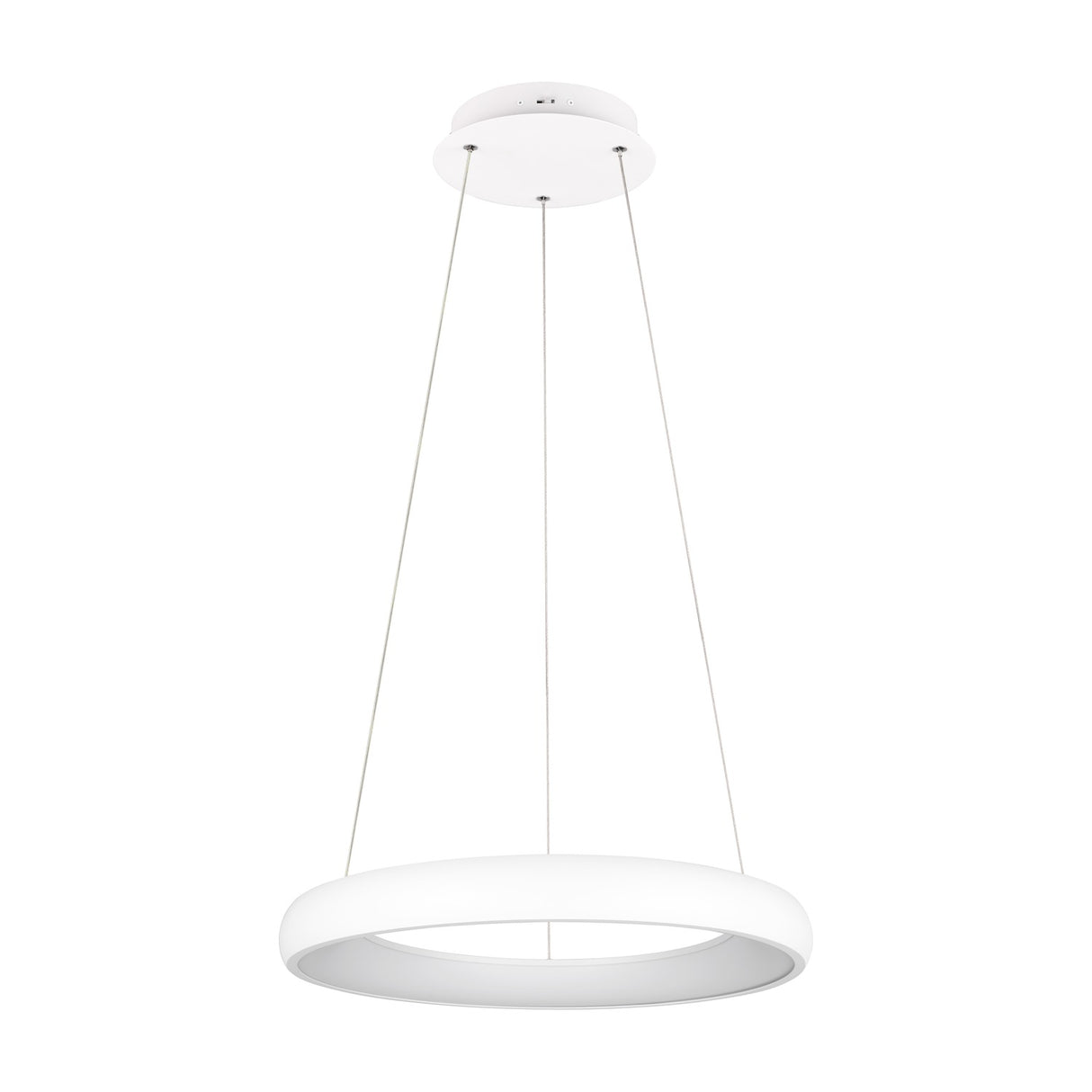 Cardona LED Ring 62cm Chandelier – Matt White