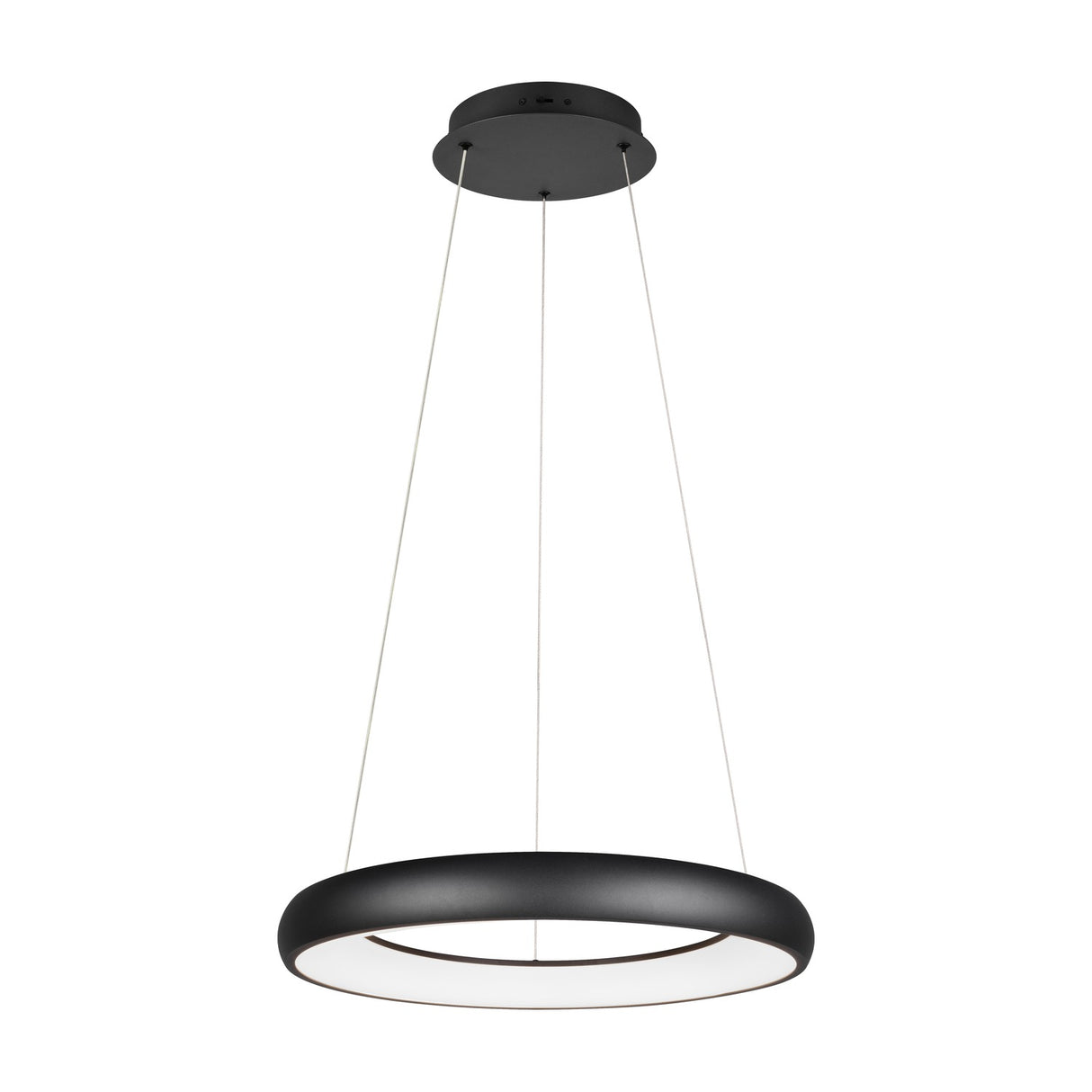 Cardona LED Ring 62cm Chandelier – Matt Black