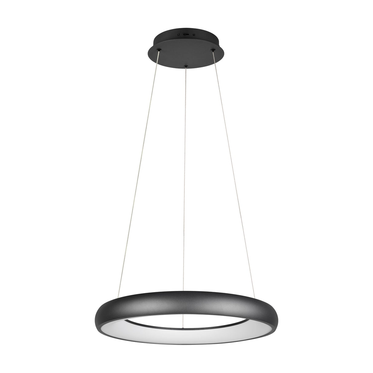 Cardona LED Ring 62cm Chandelier – Matt Black
