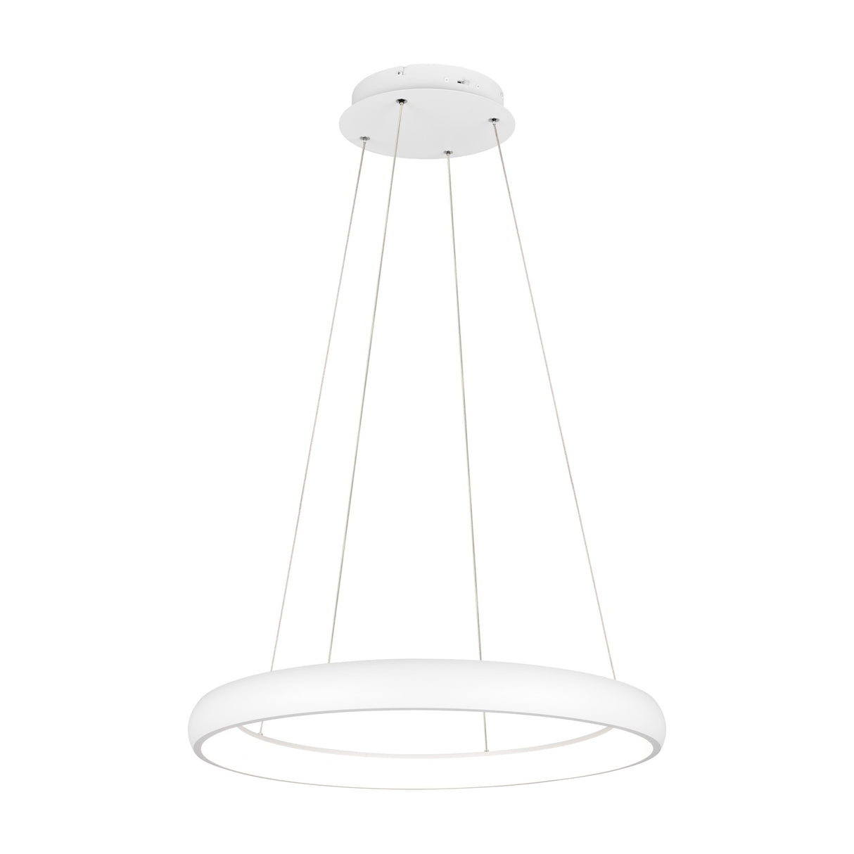 Cardona LED Ring 75cm Chandelier – Matt White