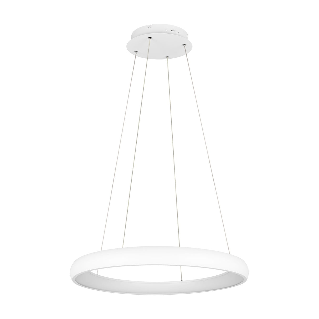 Cardona LED Ring 75cm Chandelier – Matt White
