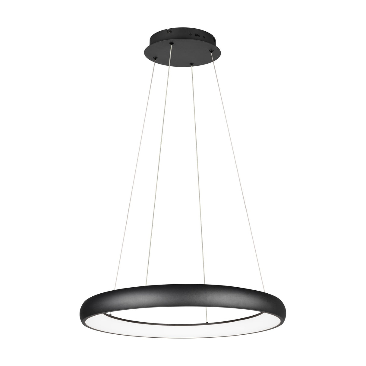 Cardona LED Ring 75cm Chandelier – Matt Black