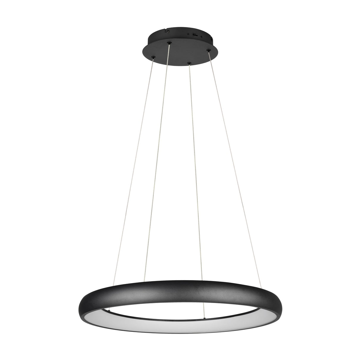 Cardona LED Ring 75cm Chandelier – Matt Black