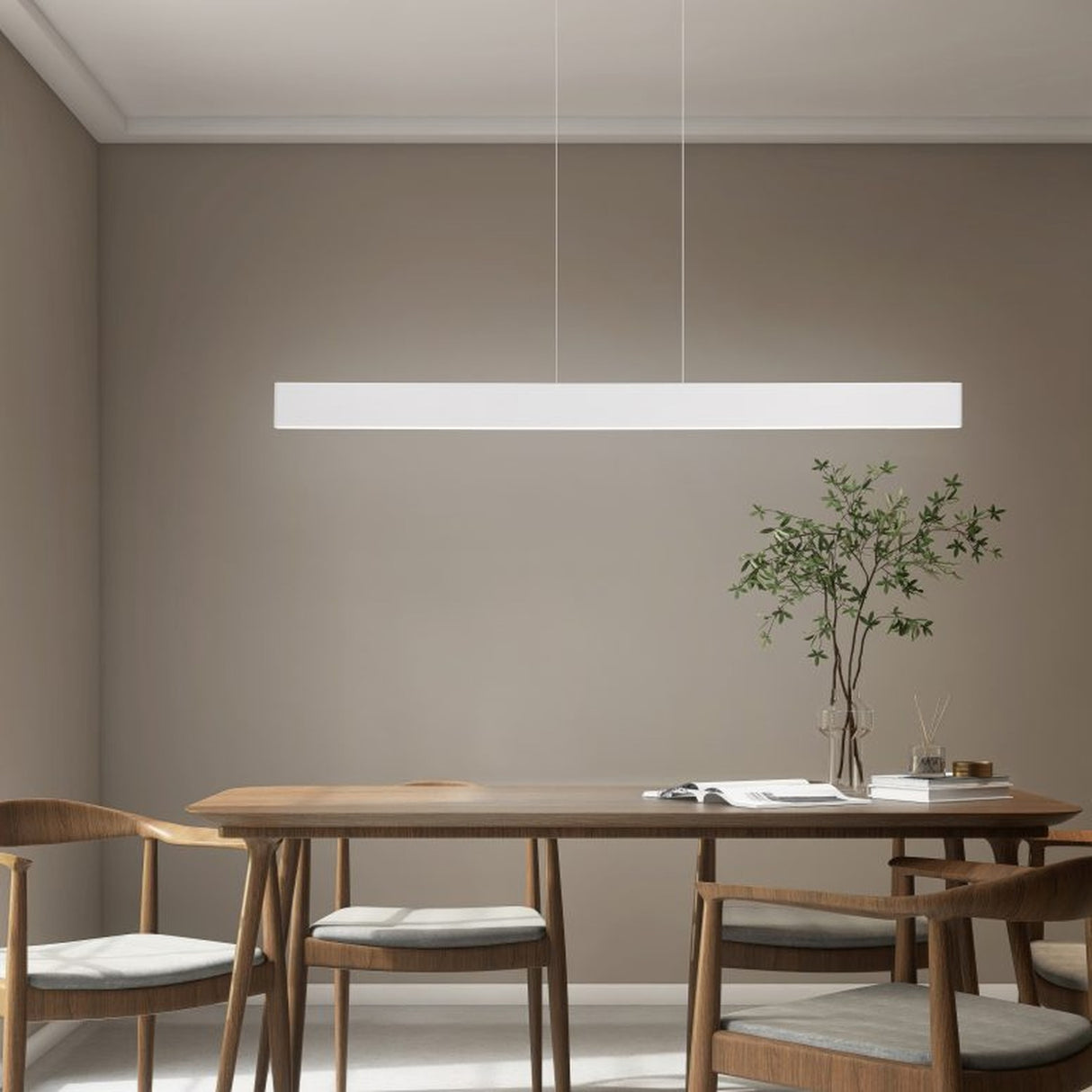 Galway LED Up Down Linear Pendant – Warm Grey