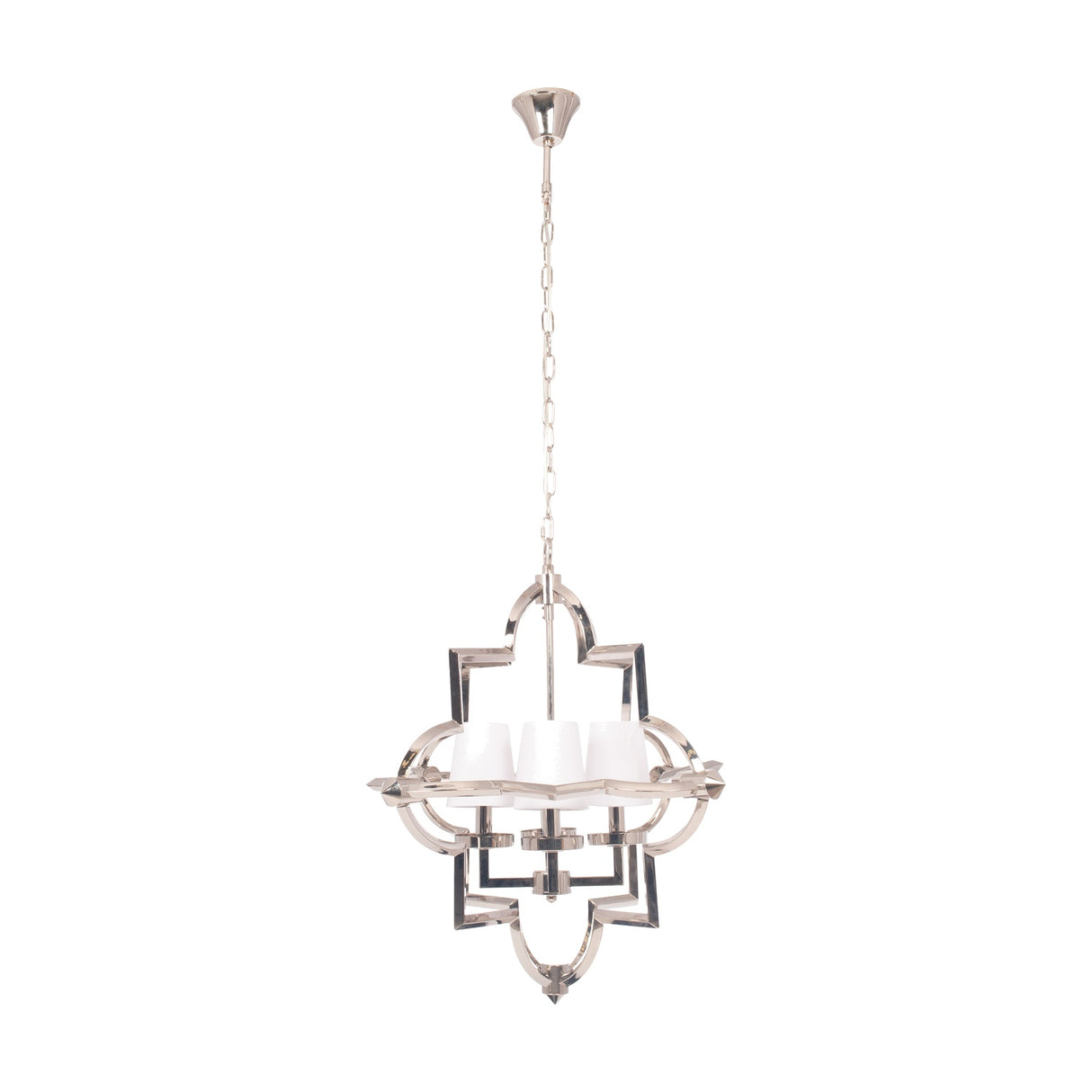 Zanetta Nickel Four Shade Pendant Light - 68cm