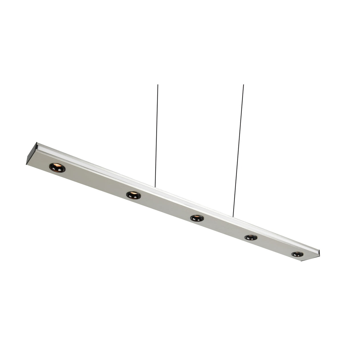 Graham LED Up Down Linear Pendant – Satin Nickel