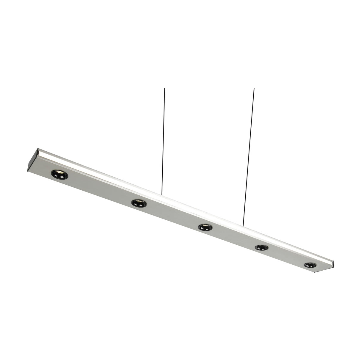 Graham LED Up Down Linear Pendant – Satin Nickel
