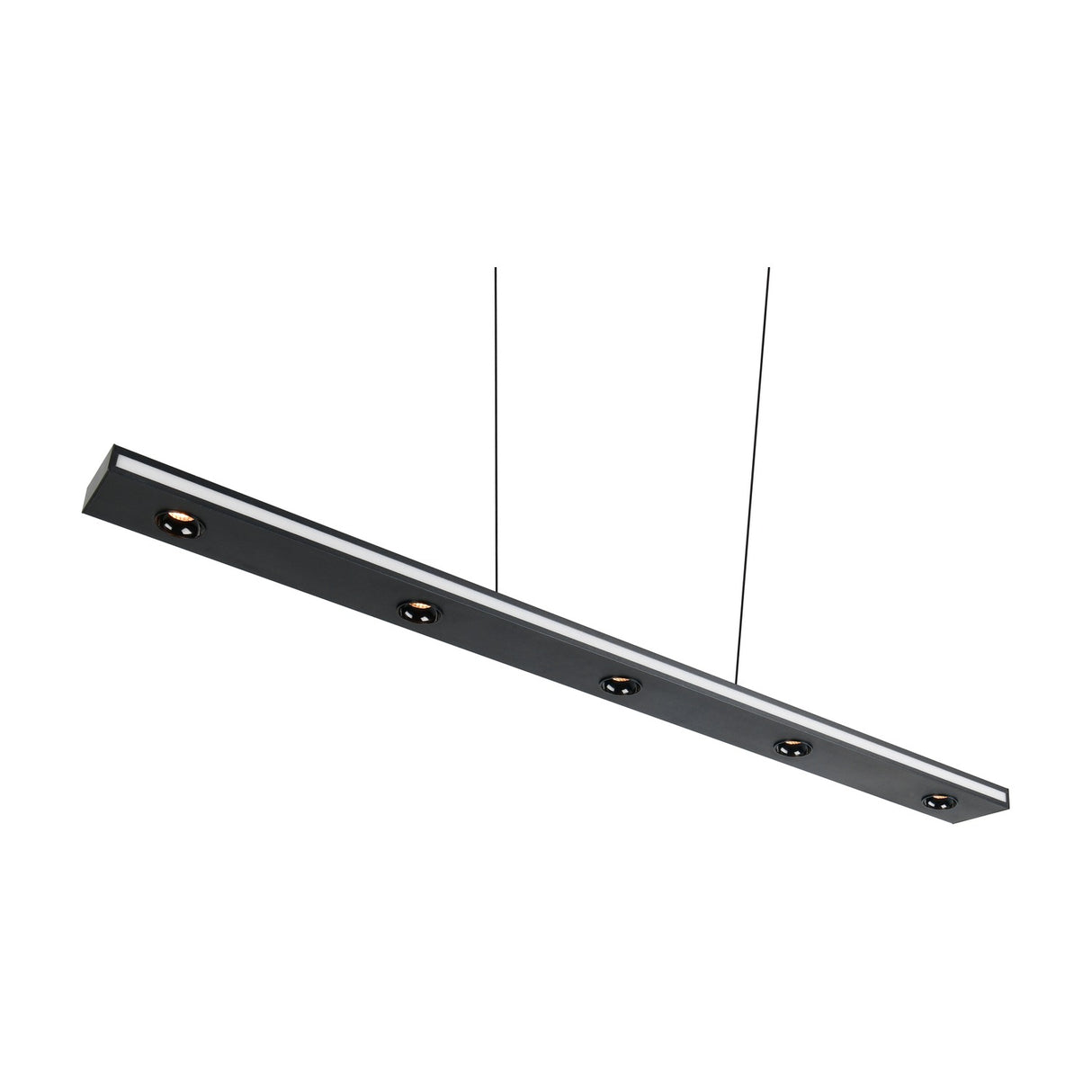 Graham LED Up Down Linear Pendant – Matt Black