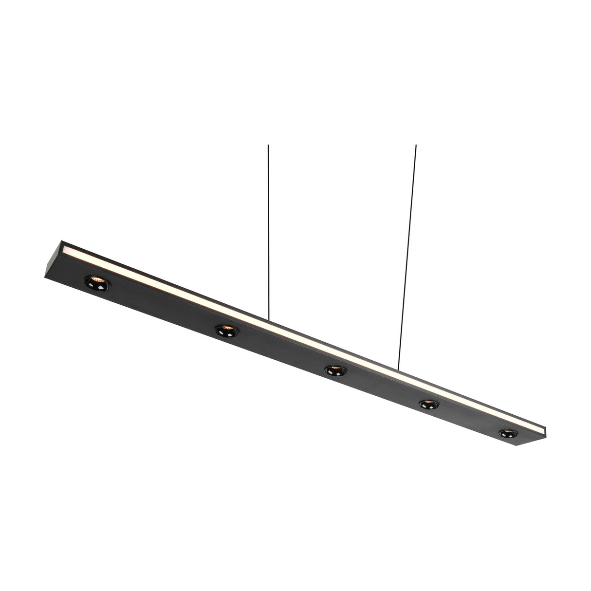Graham LED Up Down Linear Pendant – Matt Black