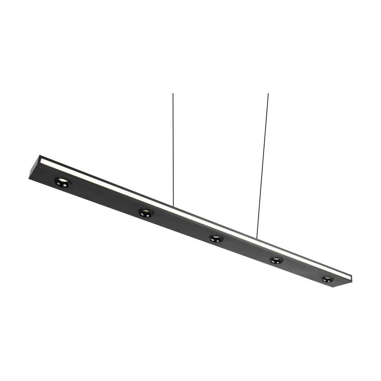 Graham LED Up Down Linear Pendant – Matt Black