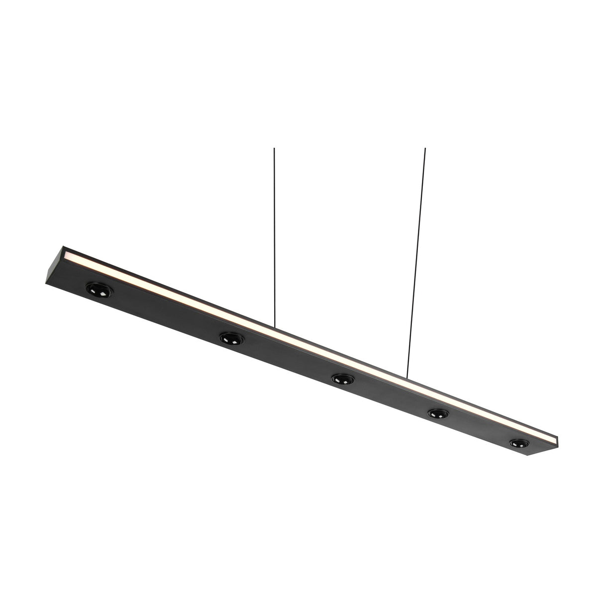 Graham LED Up Down Linear Pendant – Matt Black