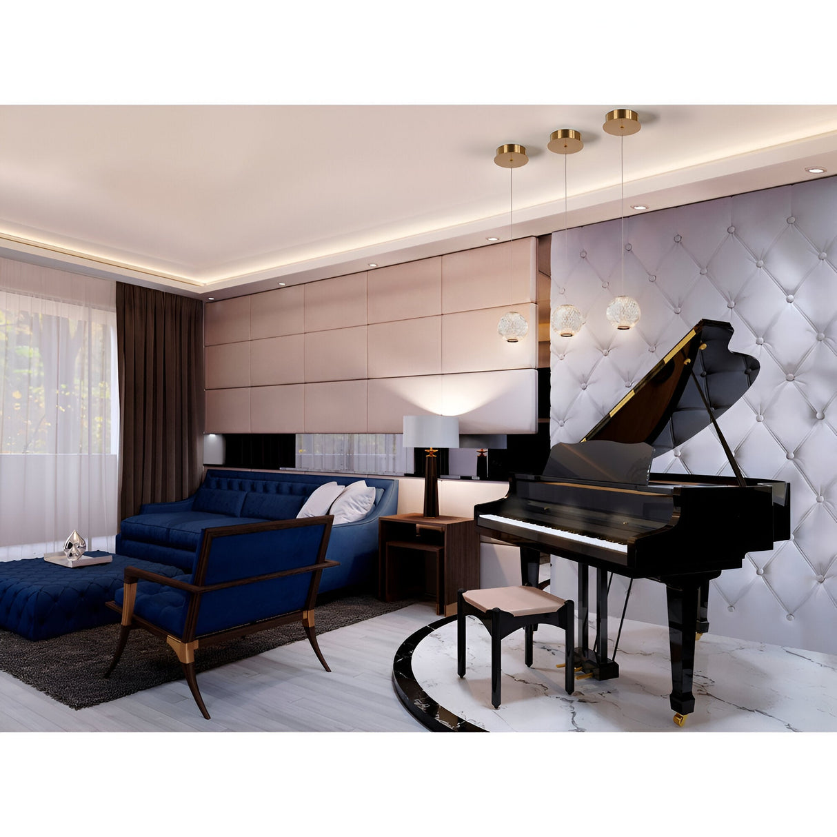 Austral Dimmable LED Pendant Light 6W 3000K - Gold