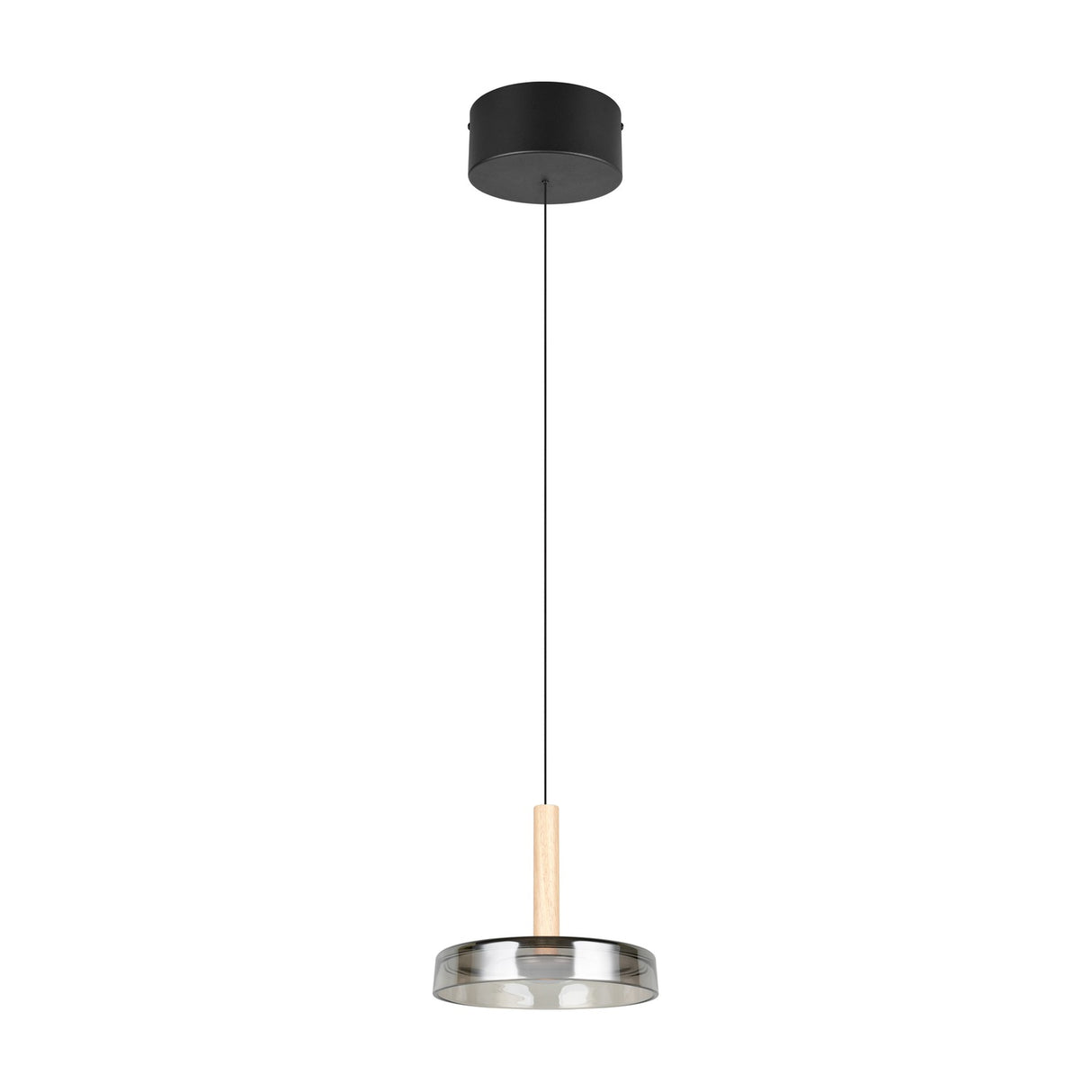 Celeste LED Glass Chandelier – Matt Black