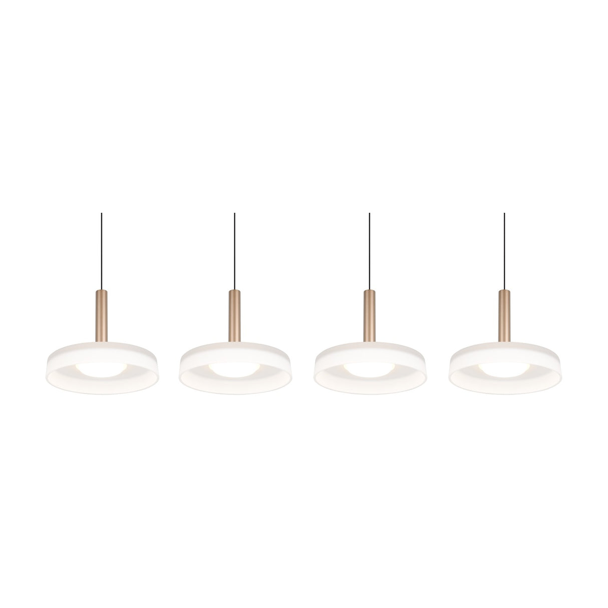 Celeste 4 Light LED Glass Chandelier – Coffee