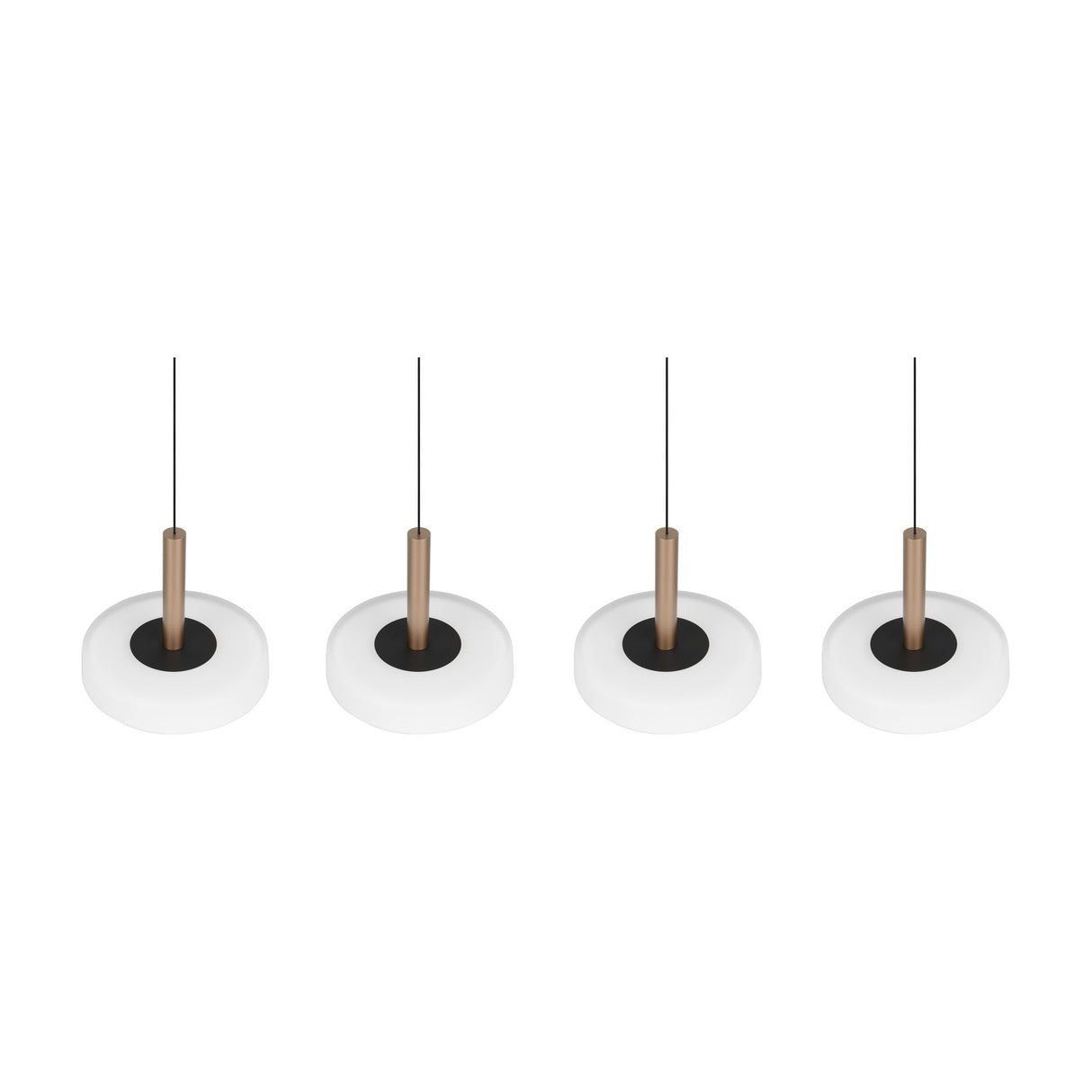 Celeste 4 Light LED Glass Chandelier – Coffee
