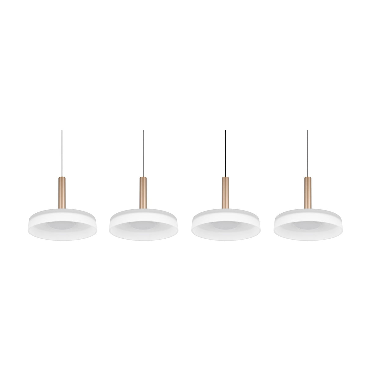 Celeste 4 Light LED Glass Chandelier – Coffee