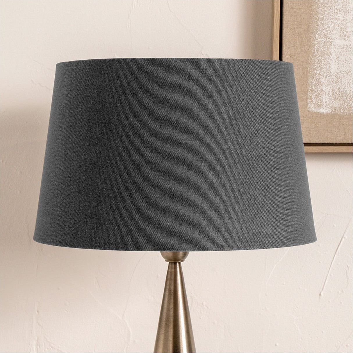 Winston Grey Handloom Tapered Lampshade - 35cm