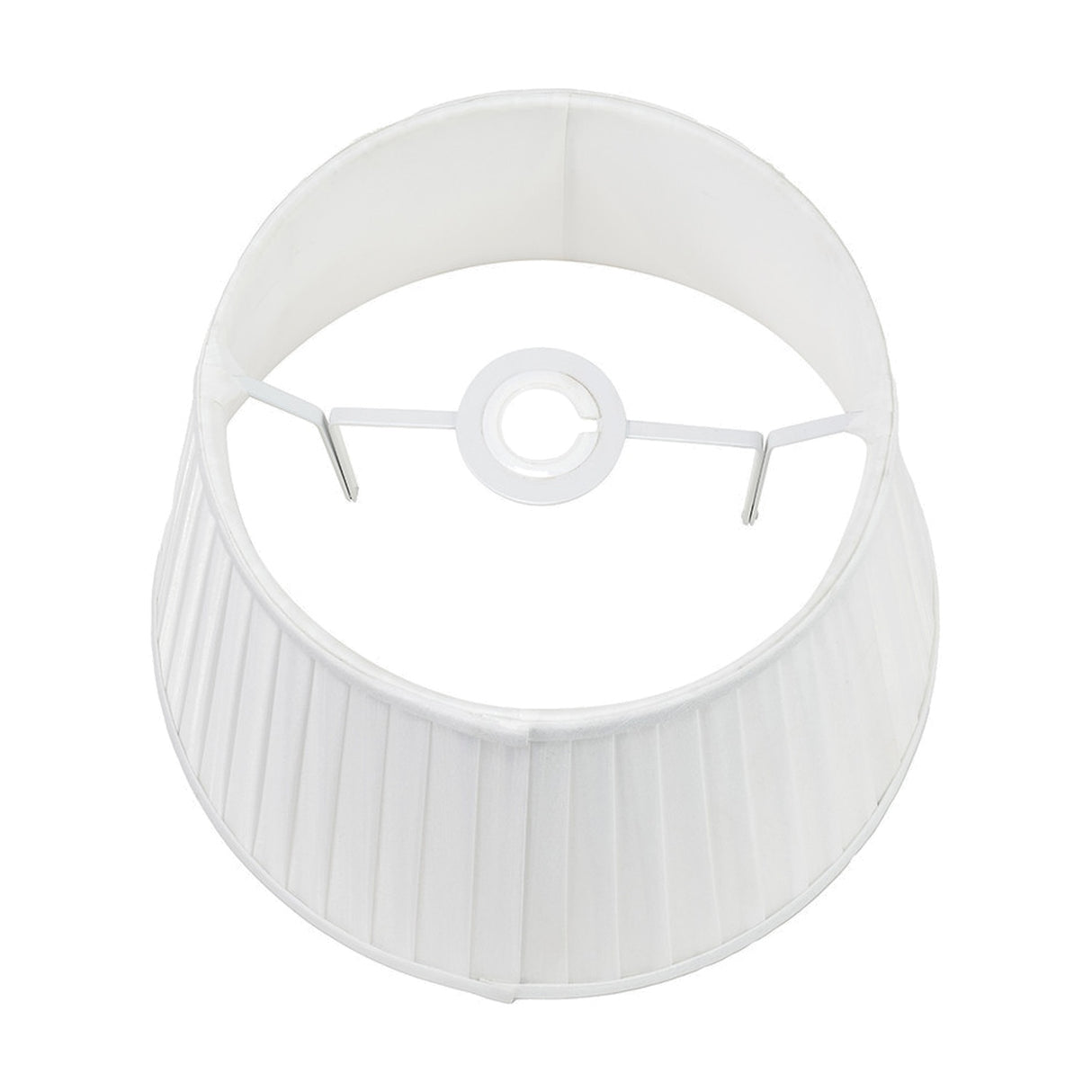 Lyndon Ivory Silk Mix Knife Pleated Tapered Lampshade - 30cm