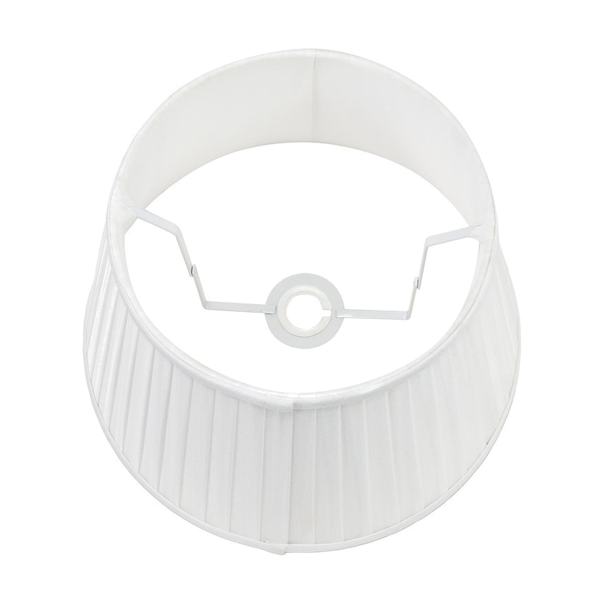 Lyndon Ivory Silk Mix Knife Pleated Tapered Lampshade - 30cm