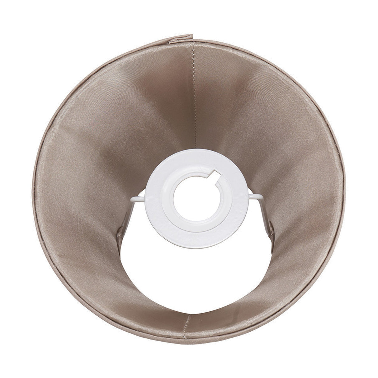 Lyndon Taupe Silk Mix Knife Pleated Tapered Lampshade - 18cm