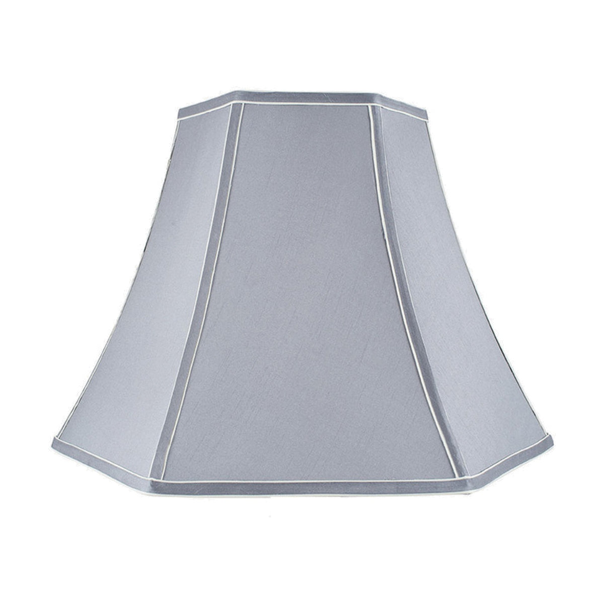 Lyla Steel Grey Silk Mix Bowed Lampshade - 45cm