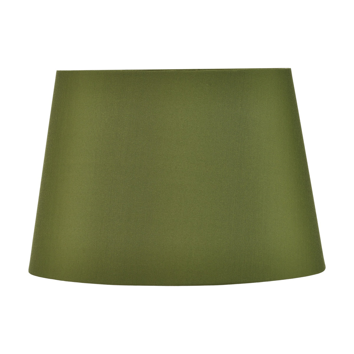 Adelaide Sage Tapered Cotton Mix Lampshade in green fabric, 25cm, shown on a plain white background.