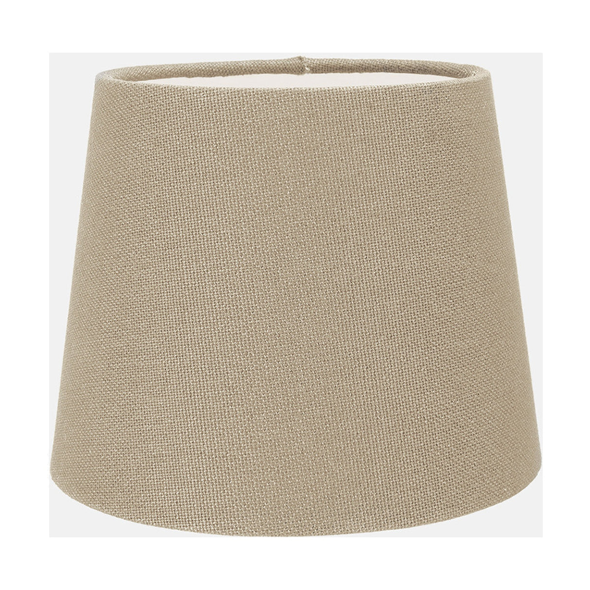 Pelham Taupe Handloom Tapered Candle Clip Lampshade - 15cm