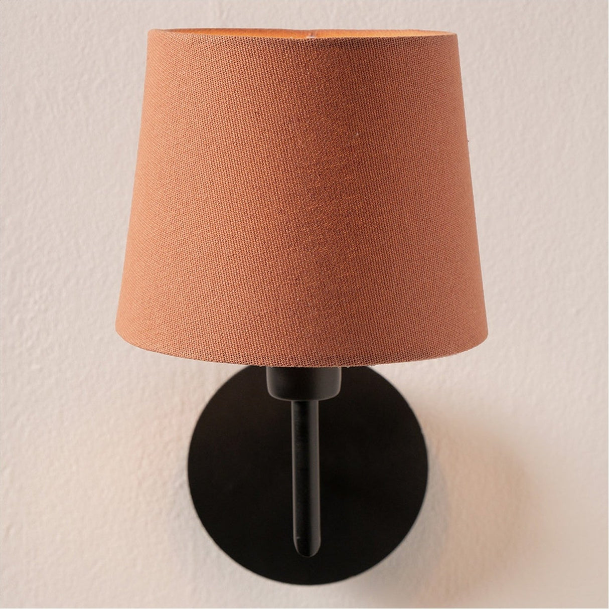 Pelham Tobacco Handloom Tapered Candle Clip Lampshade - 15cm