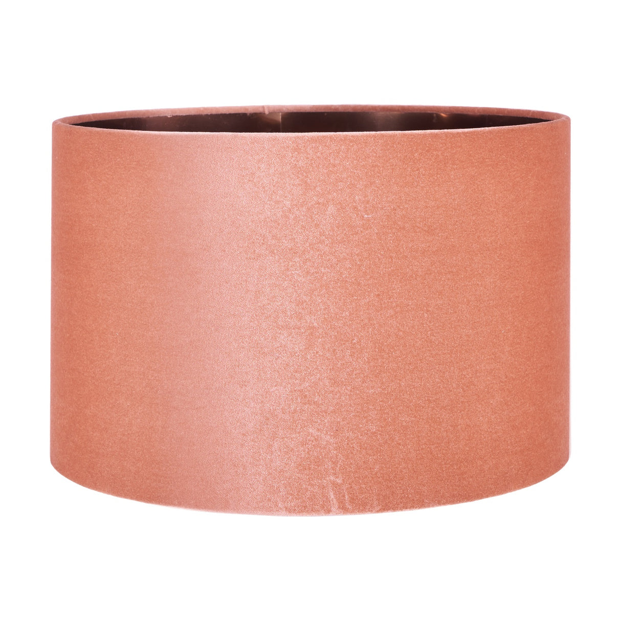 Bow Apricot Velvet Cylinder Lampshade - 40cm