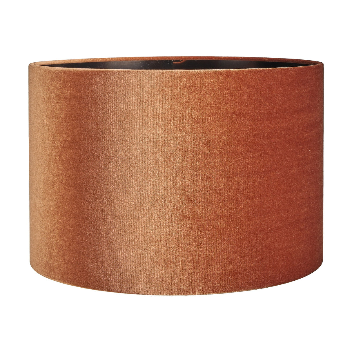 Bow Tobacco Velvet Cylinder Lampshade - 40cm