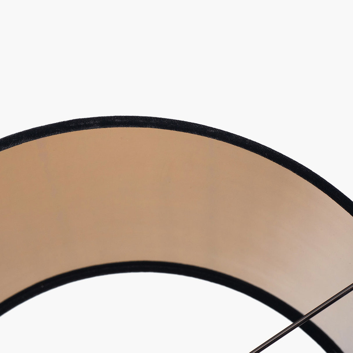 Bow Black Velvet Cylinder Lampshade - 45cm