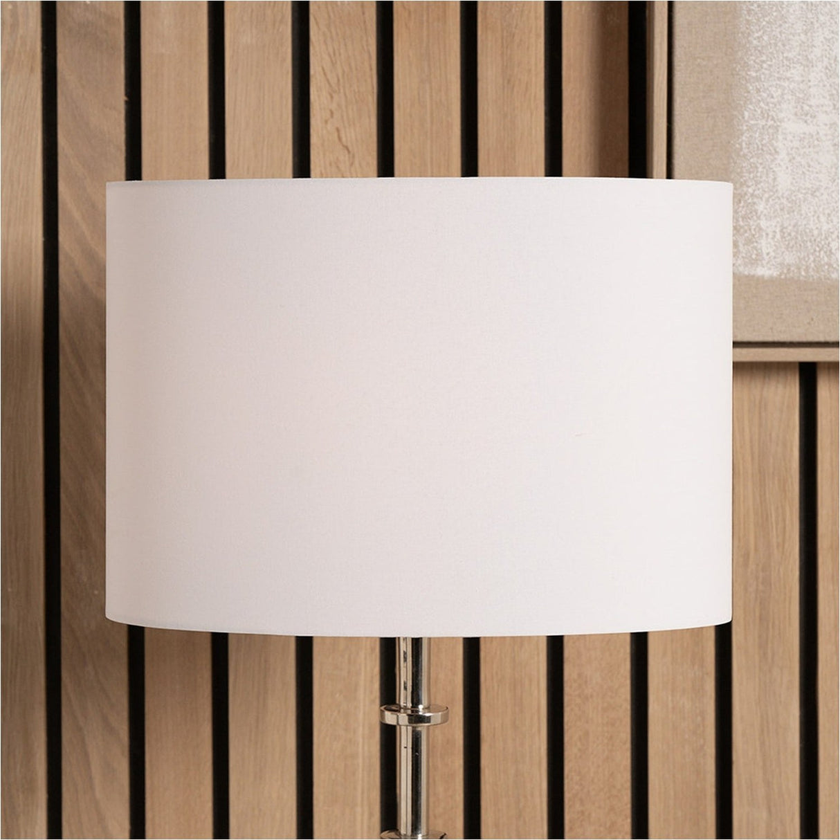 Mia Ivory Oval Cotton Mix Lampshade - 11cm